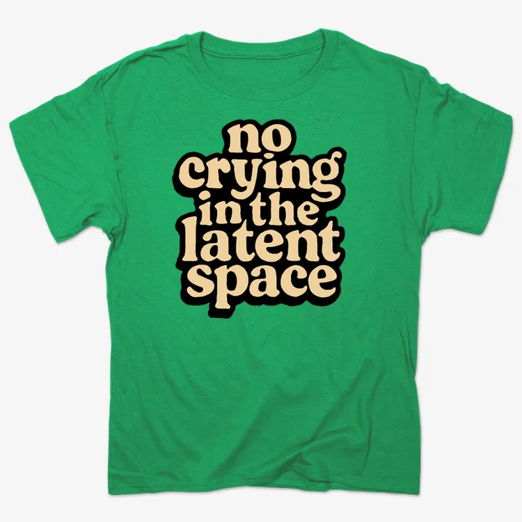 no crying in the latent space-Men's T-Shirt-Kelly Green Heather