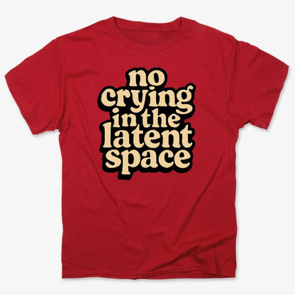 no crying in the latent space-Men's T-Shirt-Red