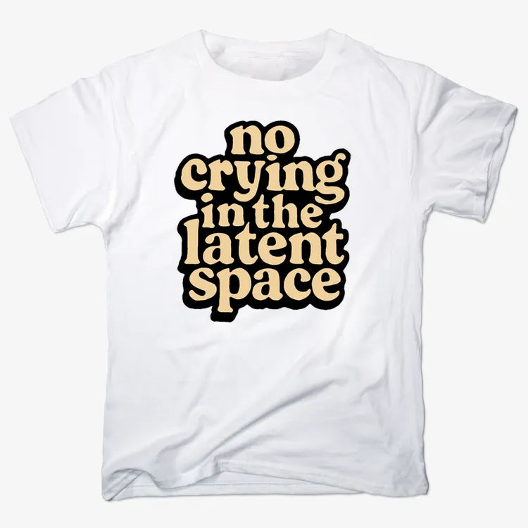 no crying in the latent space-Men's T-Shirt-White
