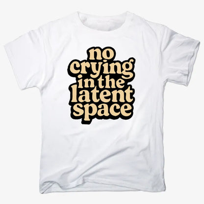 no crying in the latent space-Men's T-Shirt-White