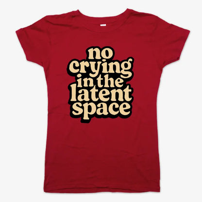 no crying in the latent space-Women's T-Shirt-Deep Red