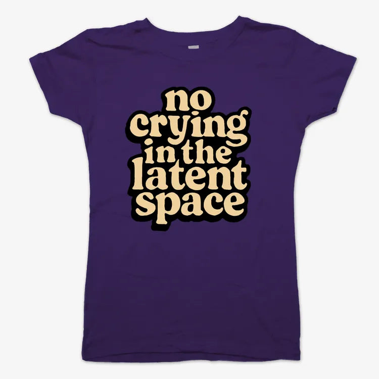 no crying in the latent space-Women's T-Shirt-Violet