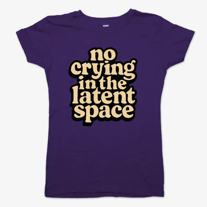 no crying in the latent space-Women's T-Shirt-Violet