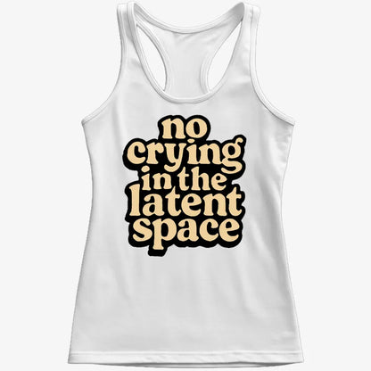 no crying in the latent space-Women's Tank Top-Snow