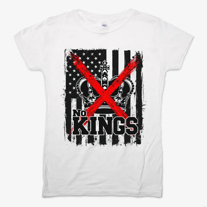 No Kings Statement Tee-Women's T-Shirt-Snow