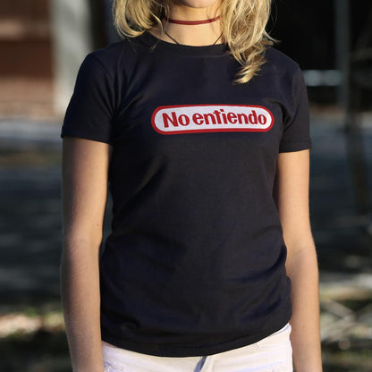 No Entiendo Spanish I Don't Understand Retro Gaming Logo