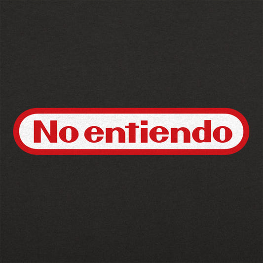 No Entiendo Spanish I Don't Understand Retro Gaming Logo graphic tee design