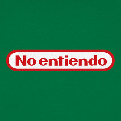 No Entiendo Spanish I Don't Understand Retro Gaming Logo