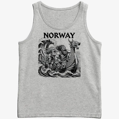 NORWAY Viking Warriors on the Sea-Men's Tank Top-Gray Heather