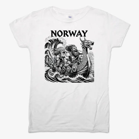 NORWAY Viking Warriors on the Sea-Women's T-Shirt-Snow