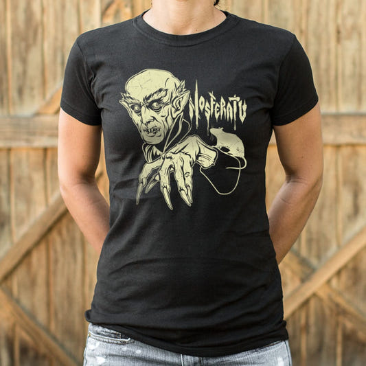 Nosferatu Vampire graphic Women's T-Shirt in Midnight