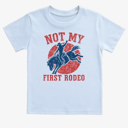 Not My First Rodeo-Kids T-Shirt-Blue