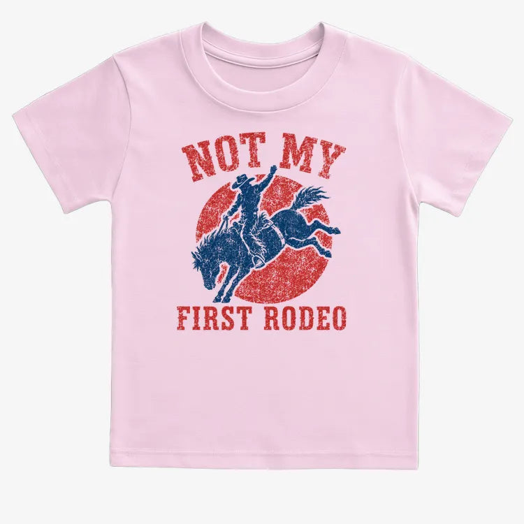 Not My First Rodeo-Kids T-Shirt-Pink