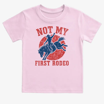 Not My First Rodeo-Kids T-Shirt-Pink