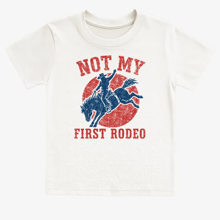 Not My First Rodeo-Kids T-Shirt-White