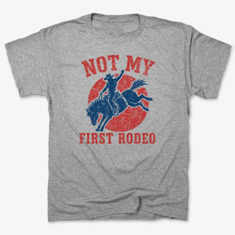 Not My First Rodeo-Men's T-Shirt-Gray Heather