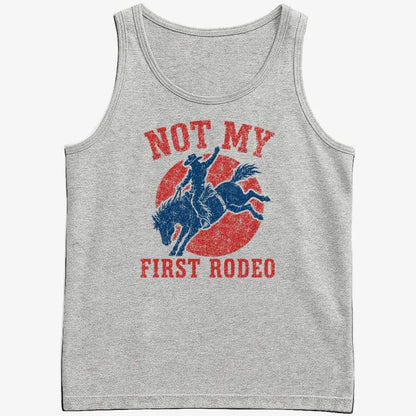 Not My First Rodeo-Men's Tank Top-Gray Heather