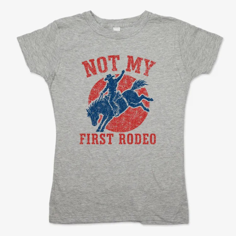 Not My First Rodeo-Women's T-Shirt-Gray Granite