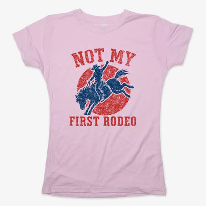 Not My First Rodeo-Women's T-Shirt-Soft Pink