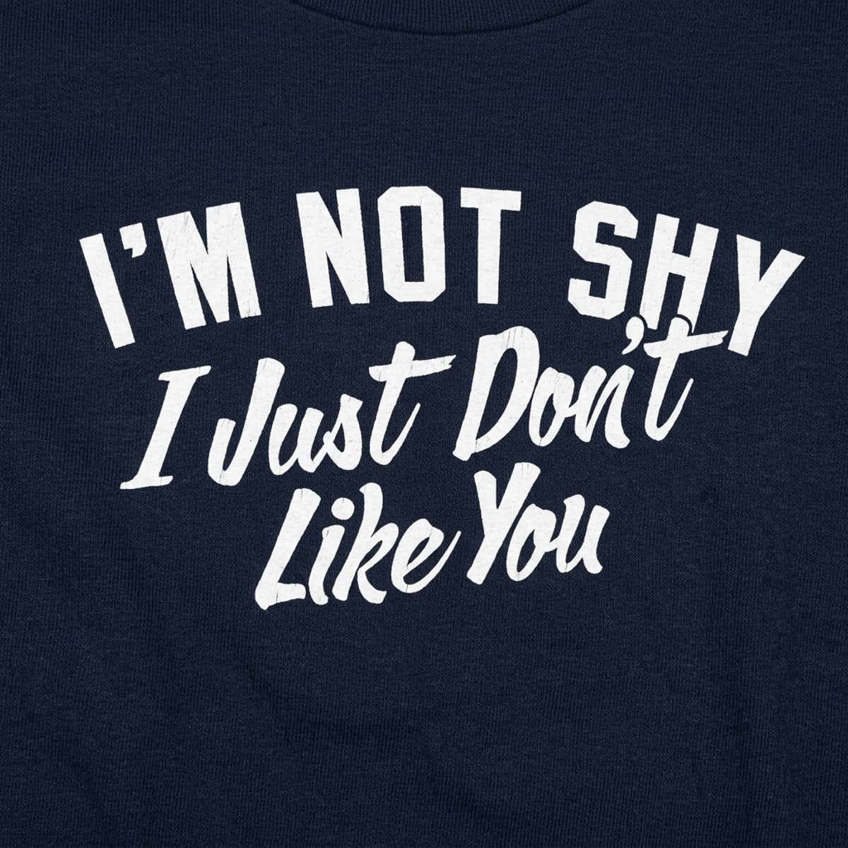 Not Shy Don't Like You detail