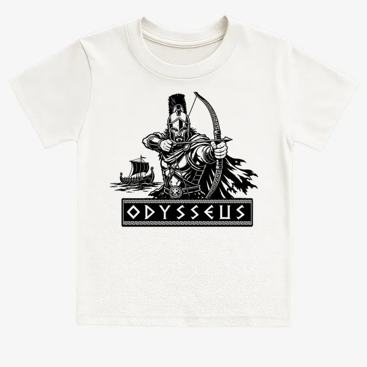 Odysseus Odyssey Design-Kids T-Shirt-White