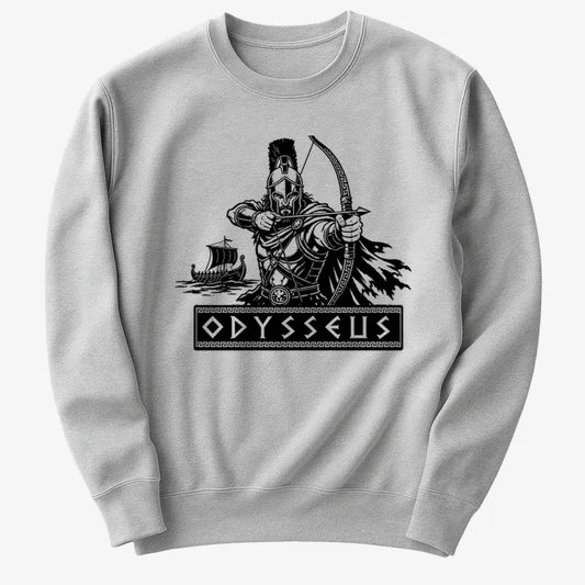 Odysseus Odyssey Design-Sweater-Gray Heather