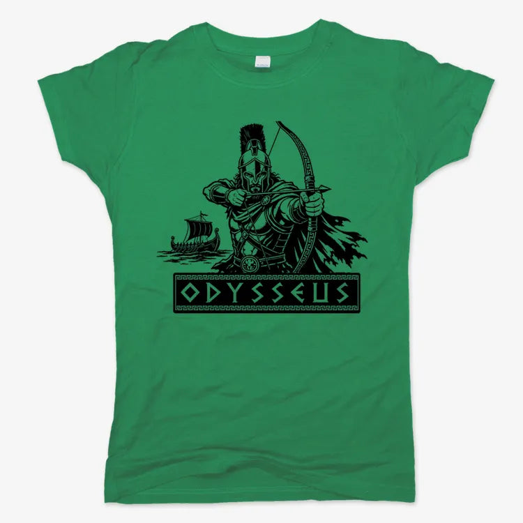 Odysseus Odyssey Design-Women's T-Shirt-Lucky Green
