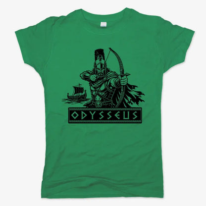 Odysseus Odyssey Design-Women's T-Shirt-Lucky Green