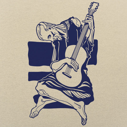 Old Guitarist graphic tee design