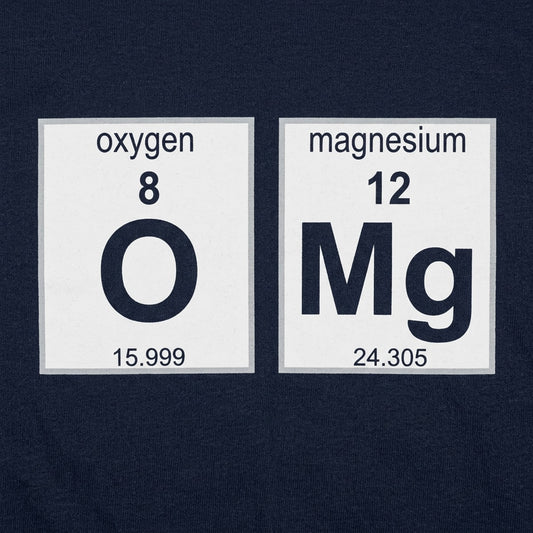 OMG Elements Oxygen and Magnesium Periodic Table Pun detail