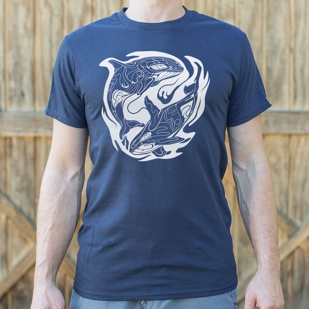 Orca Storm Tribal Killer Whale Yin Yang Design – 6DollarShirts