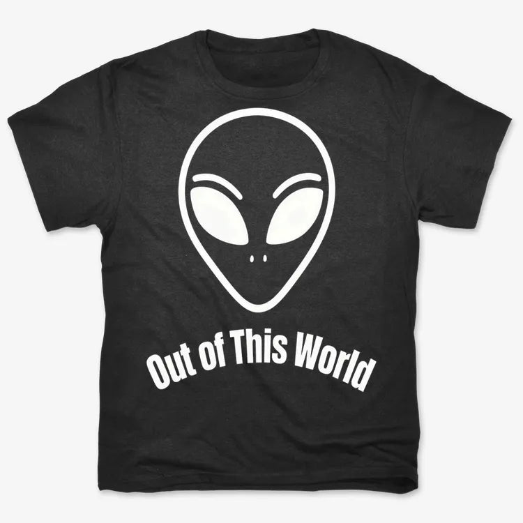 Out of This World Alien Graphic-Men's T-Shirt-Black