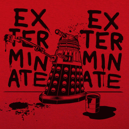 Paint Exterminate Robot Graffiti