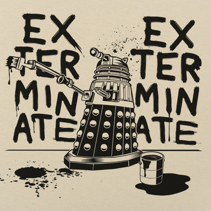 Paint Exterminate Robot Graffiti