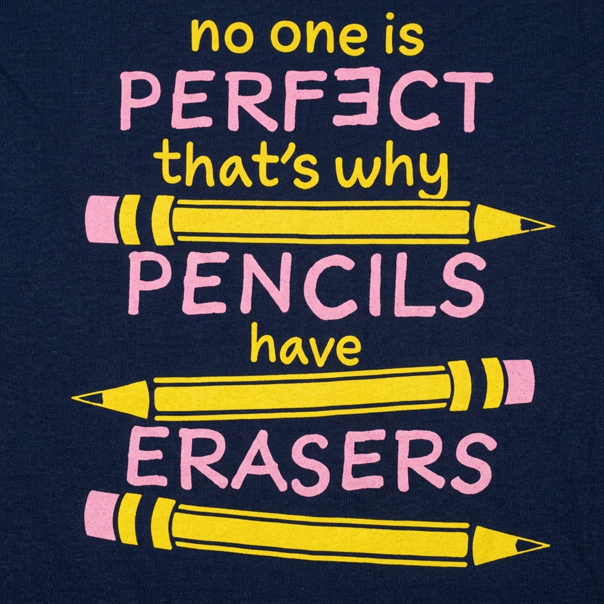 Pencils Have Erasers detail