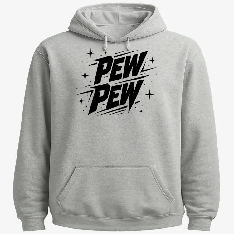 PEW PEW-Hoodie-Gray Heather