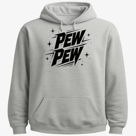 PEW PEW-Hoodie-Gray Heather