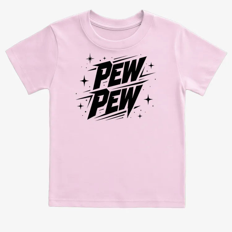 PEW PEW-Kids T-Shirt-Pink