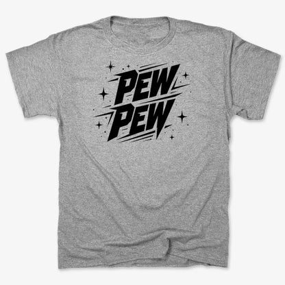 PEW PEW-Men's T-Shirt-Gray Heather
