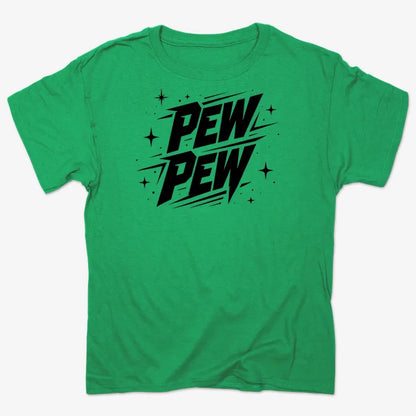 PEW PEW-Men's T-Shirt-Kelly Green Heather