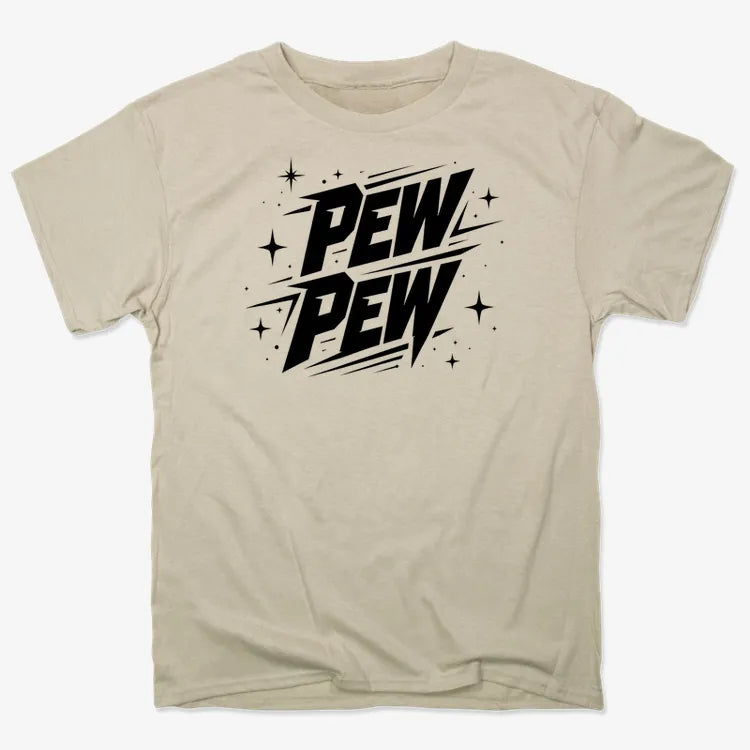 PEW PEW-Men's T-Shirt-Sand
