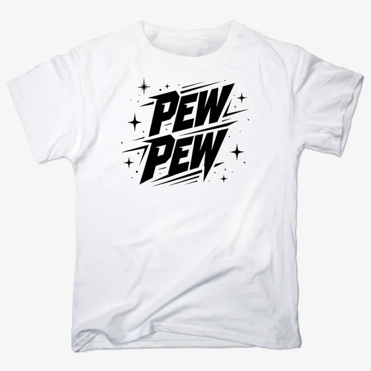 PEW PEW-Men's T-Shirt-White