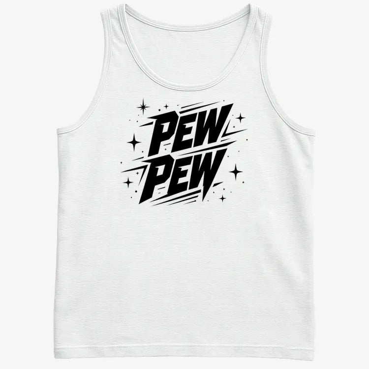 PEW PEW-Men's Tank Top-White