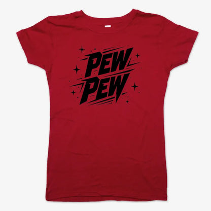 PEW PEW-Women's T-Shirt-Deep Red