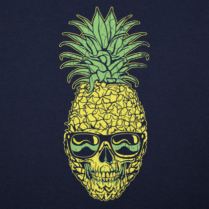 Pineapple Skull Wearing Sunglasses