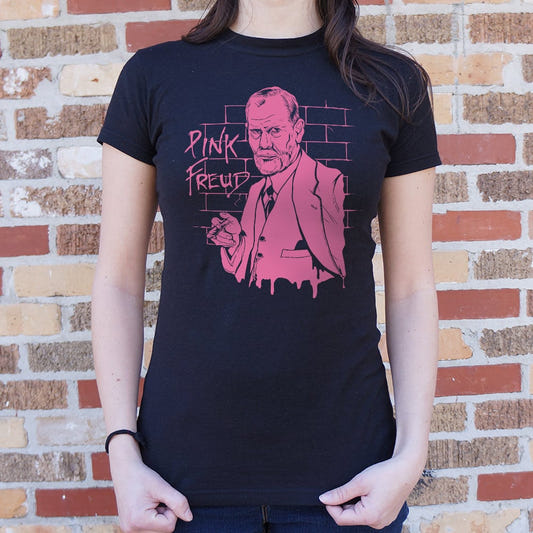 Pink Freud Sigmund Freud Portrait graphic Women's T-Shirt in Midnight