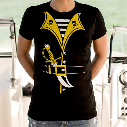 Pirate Costume with Sword and Skull Collar