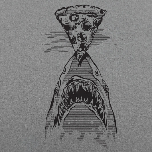 Pizza Shark graphic tee design
