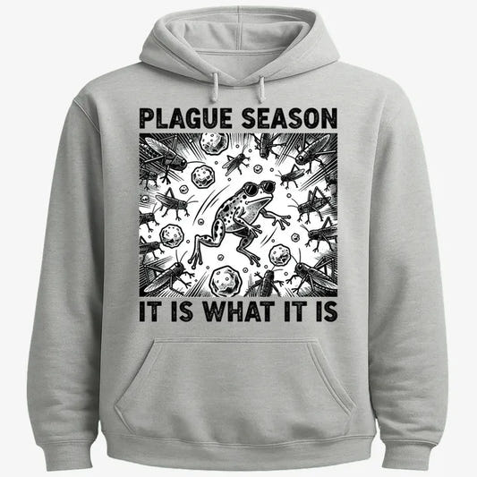 Plague Season: It Is What It Is-Hoodie-Gray Heather