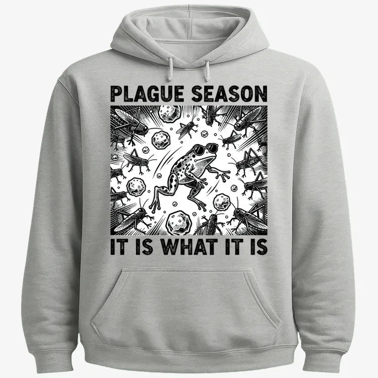 Plague Season: It Is What It Is-Hoodie-Gray Heather